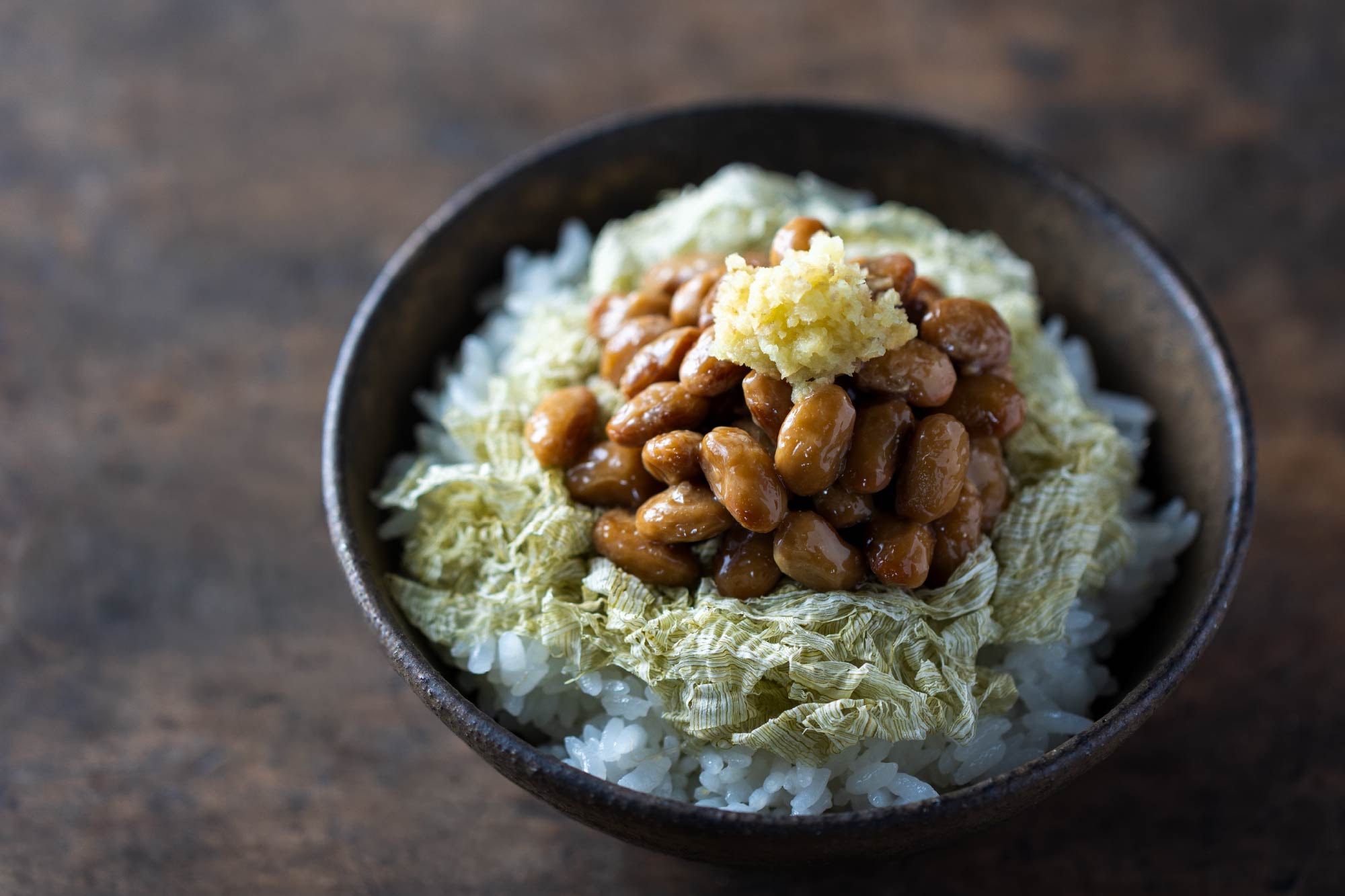 とろろ昆布の納豆ごはん(所要5分)