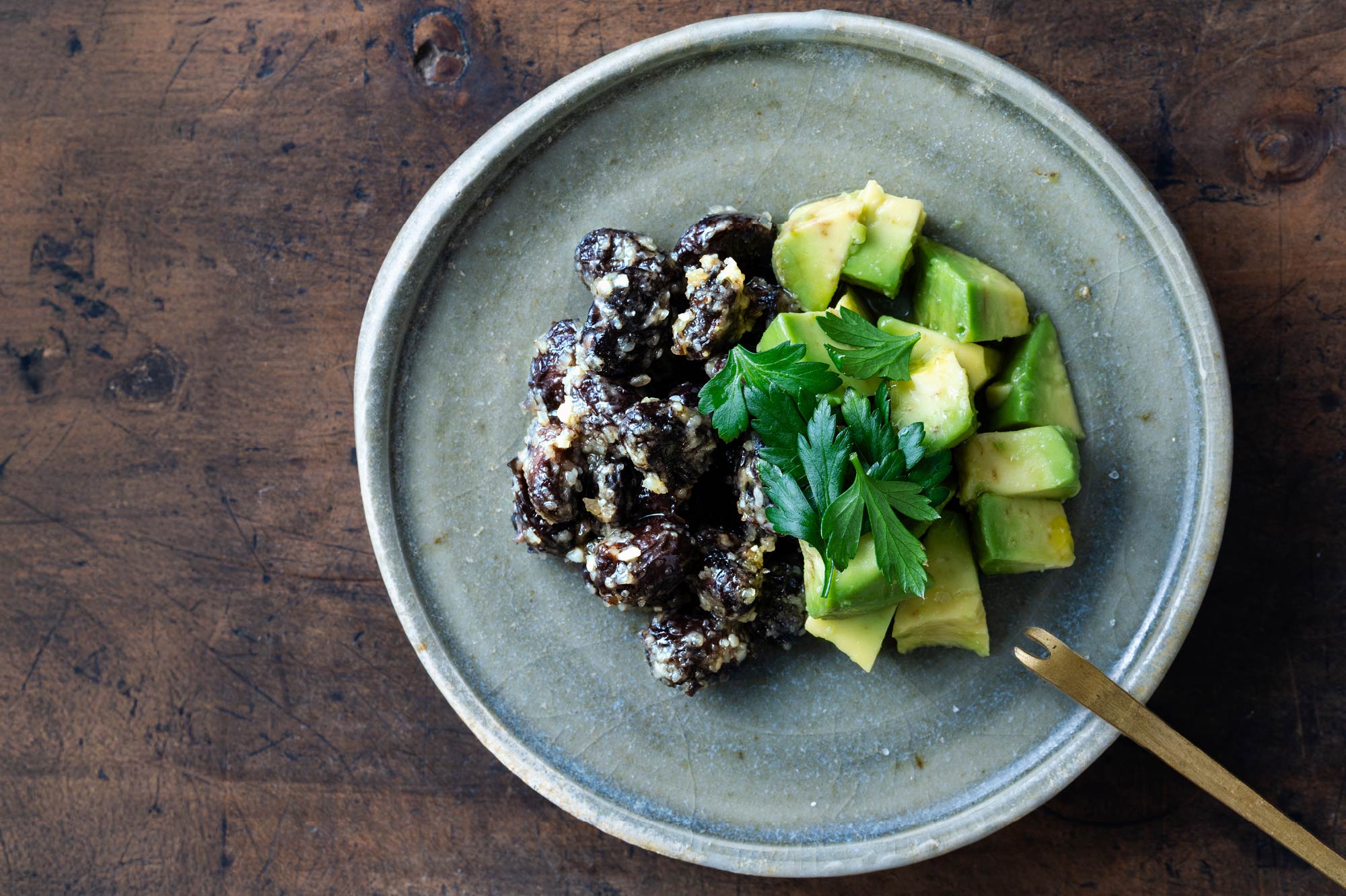 黒豆納豆 × アボカド(所要10分)