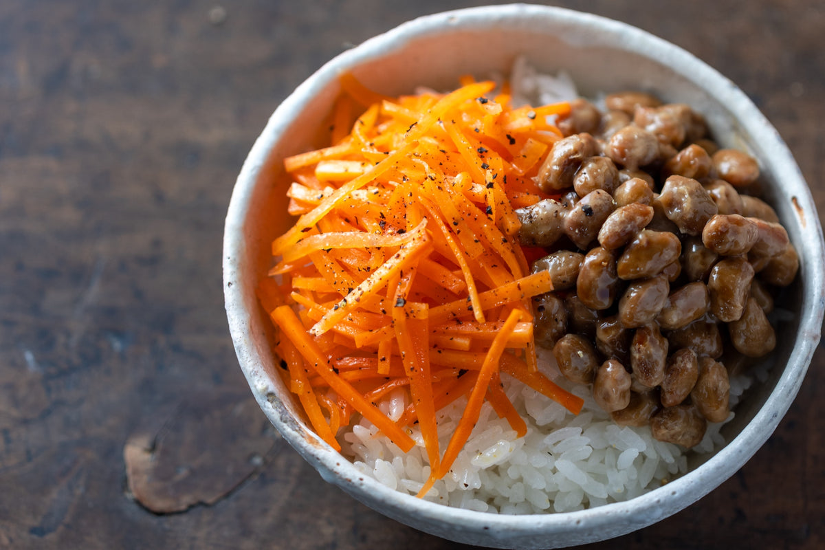 にんじんラペの納豆ごはん（目安15分）