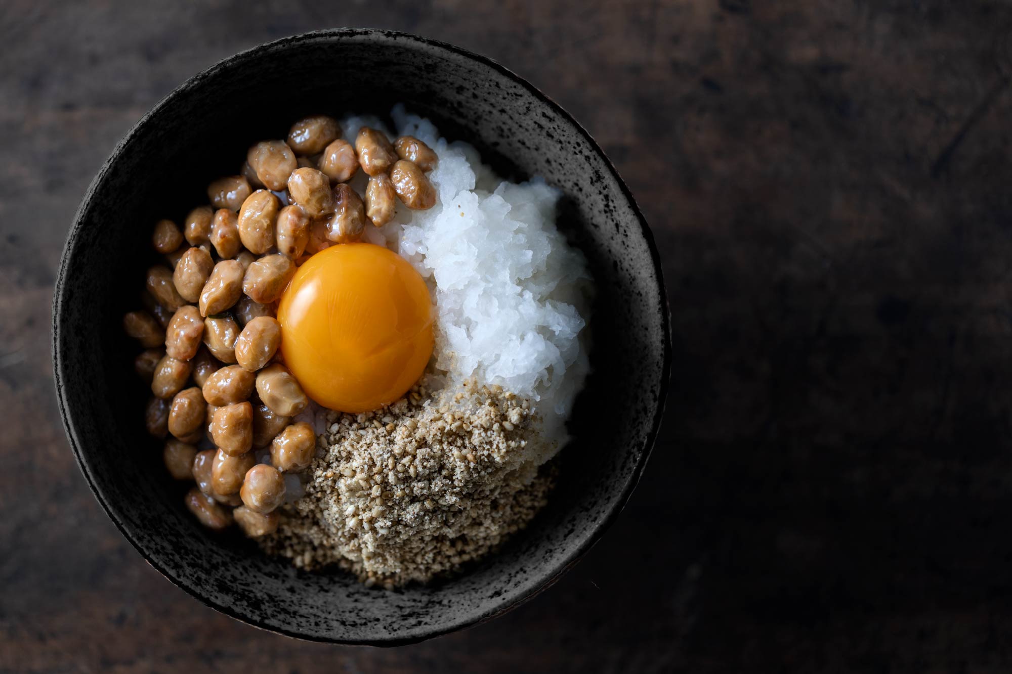 〈ご飯もの〉卵黄×すりごま×大根おろし